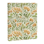 Watercolor Peony pattern in yellow and olive green Canvas Print Gallery Image 8