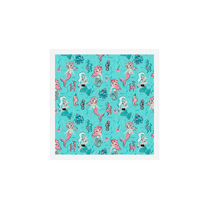 Babydoll Mermaids on Aqua Art Print Gallery Image 1