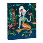 Blonde Leopard Martini Mermaid Canvas Print Gallery Image 8
