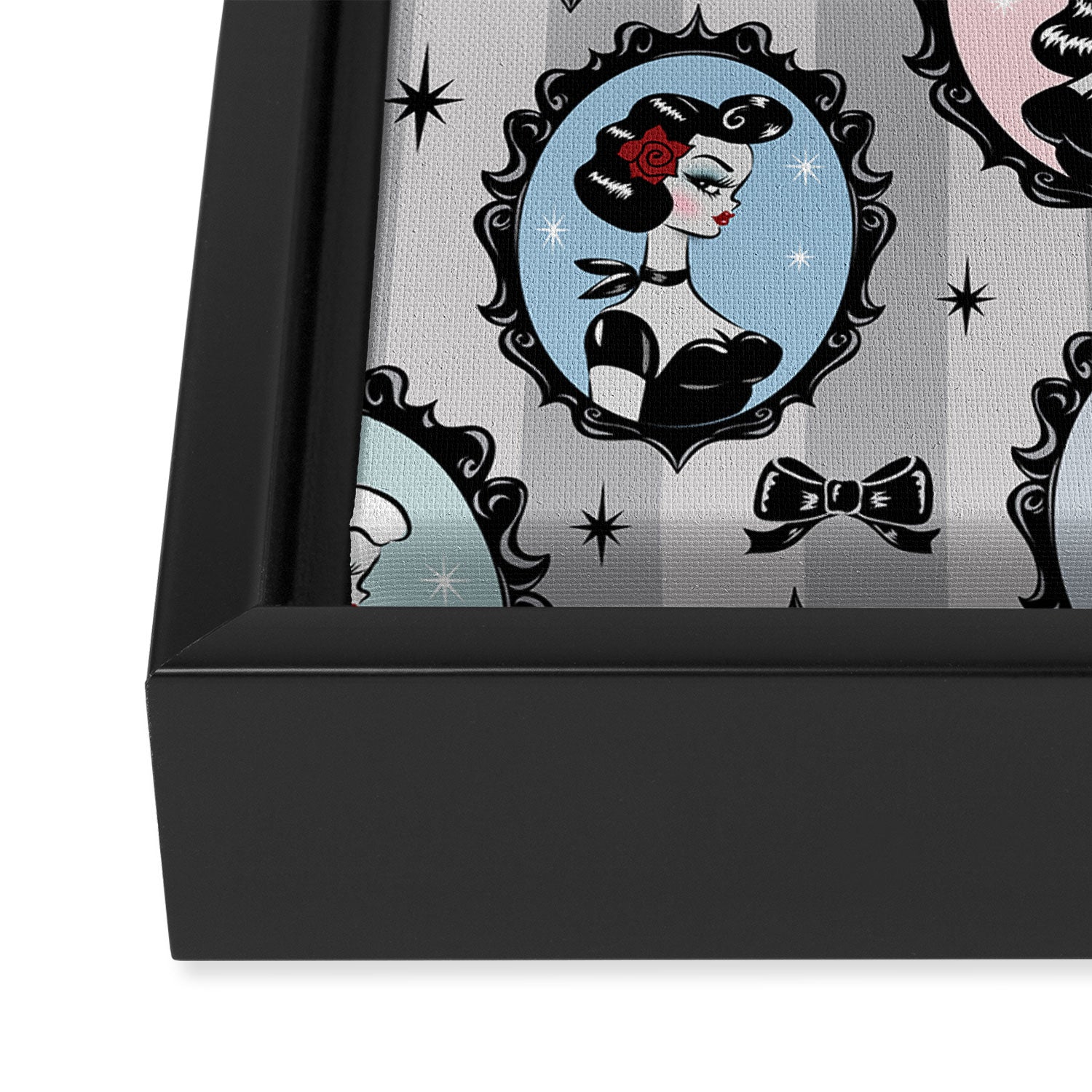 Cameo Dolls Framed Canvas Print Gallery Image 3