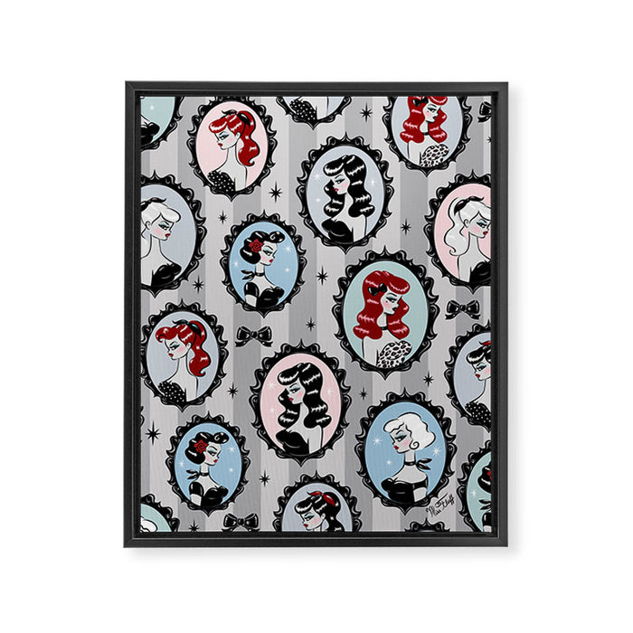 Cameo Dolls Framed Canvas Print Gallery Image 1