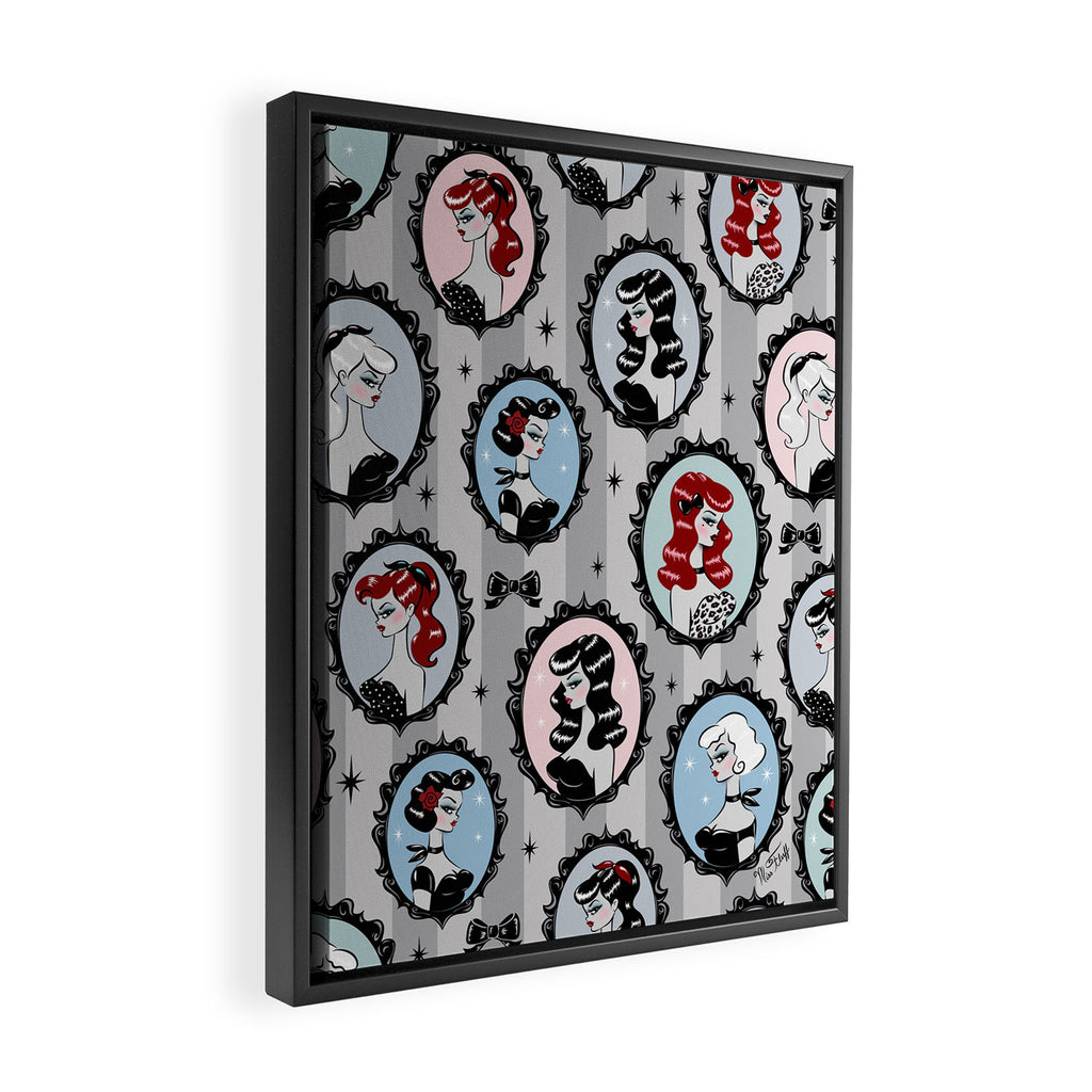Cameo Dolls Framed Canvas Print Gallery Image 2