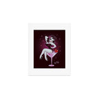 Cherry Martini Girl Art Print Gallery Image 1