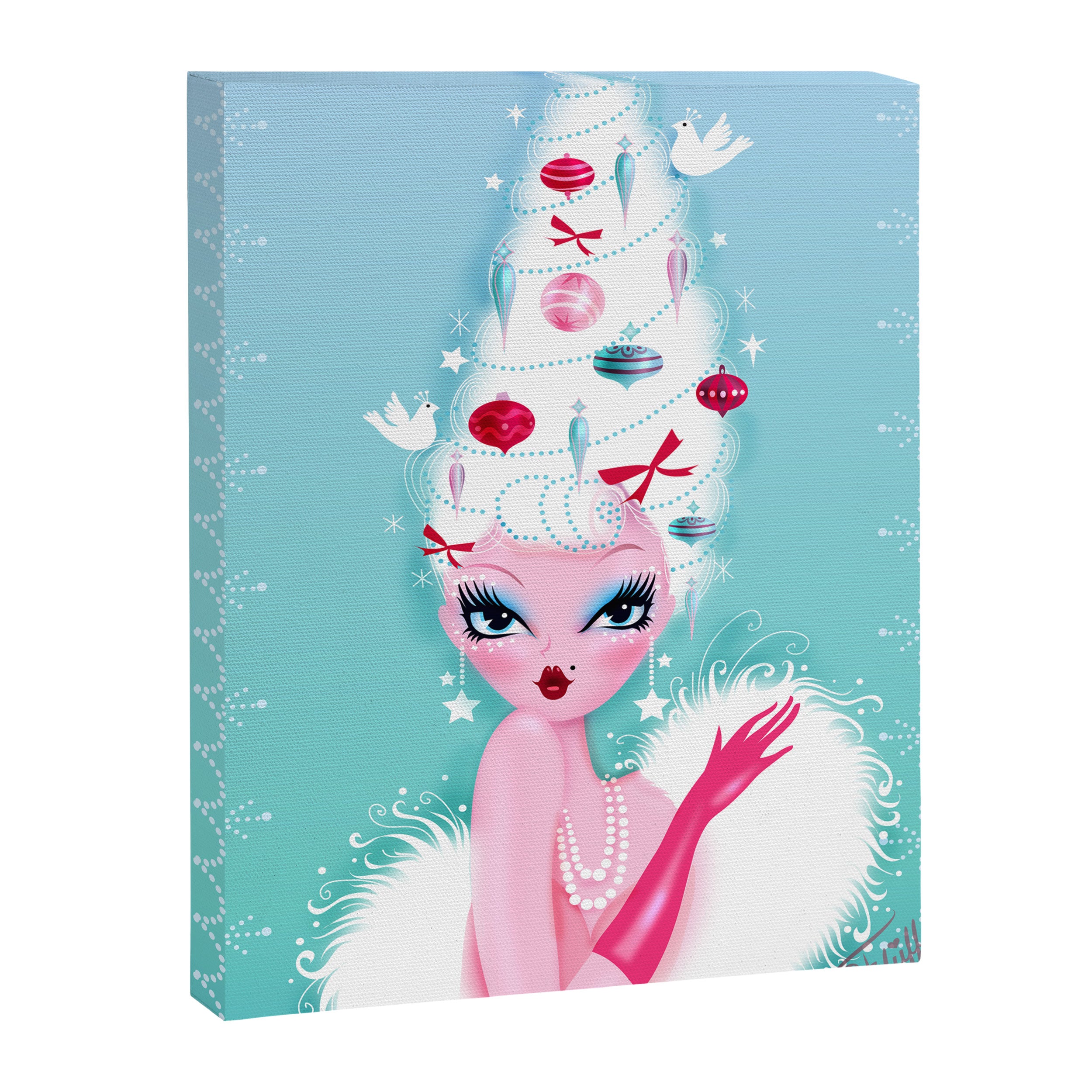 Christmas Coiffure Canvas Print Gallery Image 8
