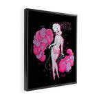 Feathers and Pearls Framed Canvas Print Gallery Image 2