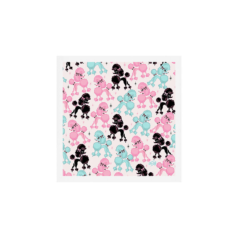 Poodlerama Retro Poodles Art Print Gallery Image 1