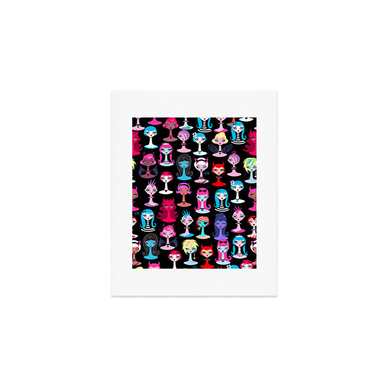 Punky Goth Dollies Art Print Gallery Image 1