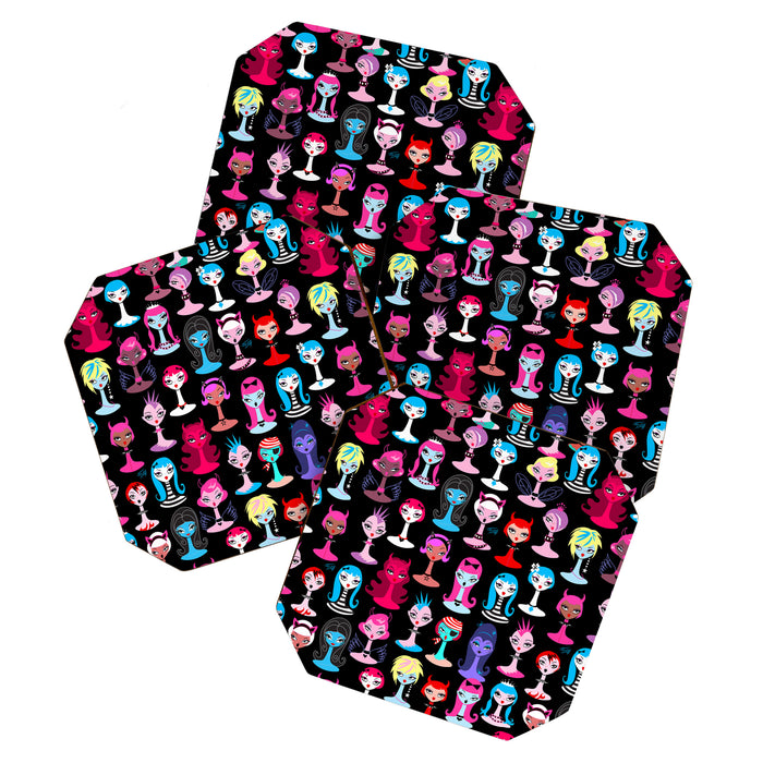 Punky Goth Dollies Coaster Gallery Image 1