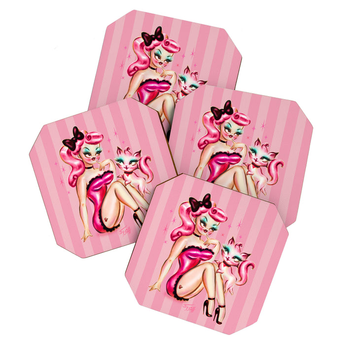 Smitten Kitten Pinup Doll Coaster Gallery Image 1