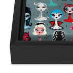 Spooky Dolls Framed Canvas Print Gallery Image 3