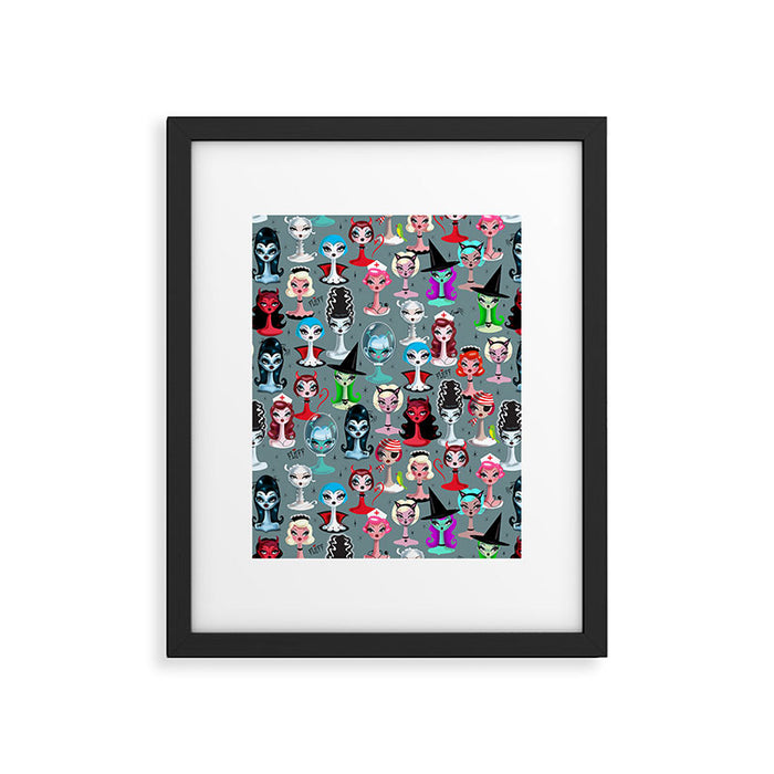 Spooky Dolls Framed Art Print Gallery Image 1