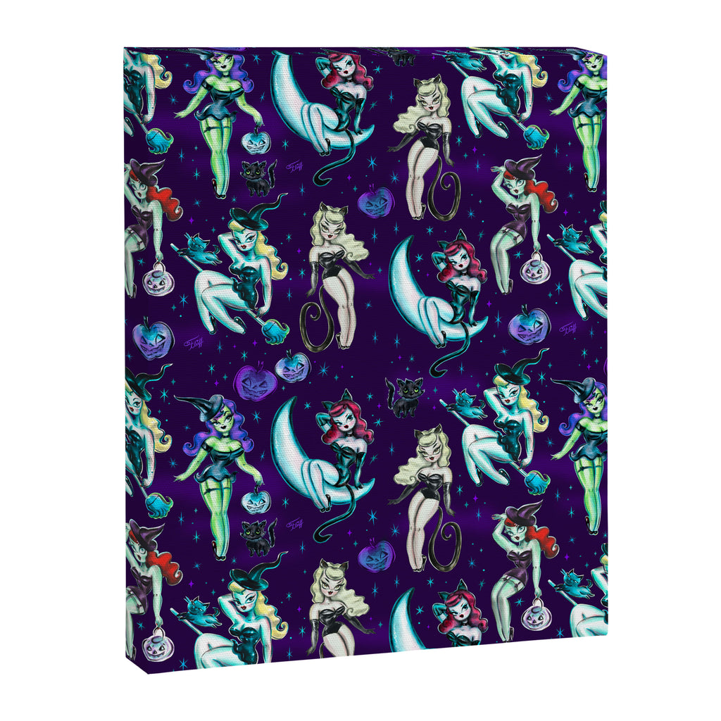 Witches and Black Cats Canvas Print Gallery Image 8