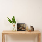asian pears & transferware bowl Framed Canvas Print Gallery Image 4