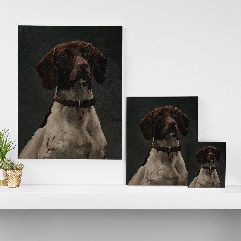 bird dog portrait Canvas Print Gallery Image 3