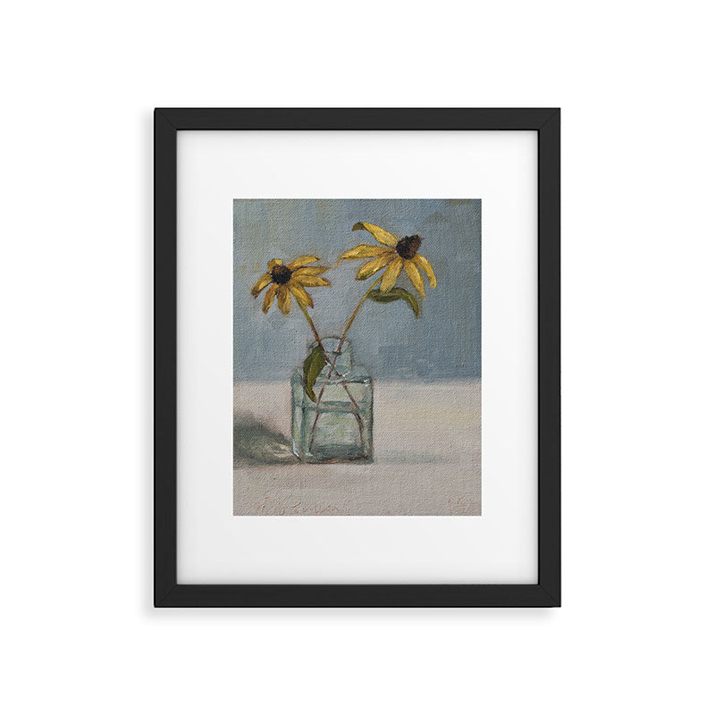 black eyed susans Framed Art Print Gallery Image 5