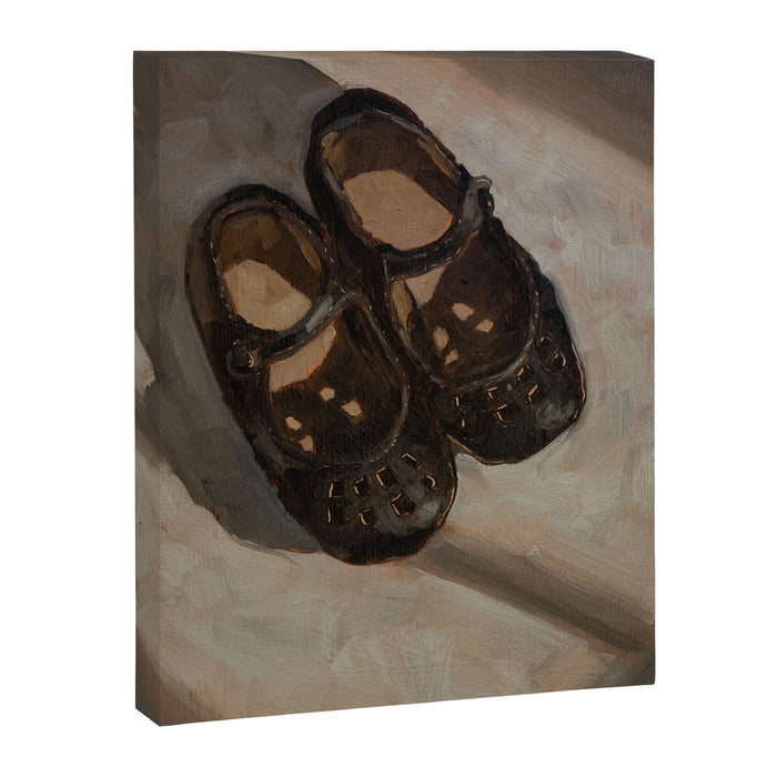 Black Maryjanes with Cutouts Canvas Print Gallery Image 1