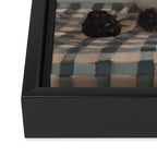 Blackberries on Checked Cloth Framed Canvas Print Gallery Image 3