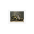 Blue Transferware & cabbage Art Print Gallery Image 1