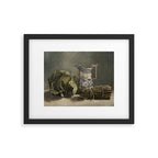 Blue Transferware & cabbage Framed Art Print Gallery Image 5