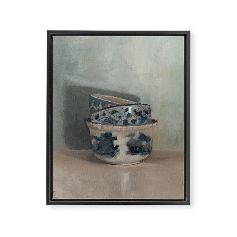 Bowl Stack Framed Canvas Print Gallery Image 6