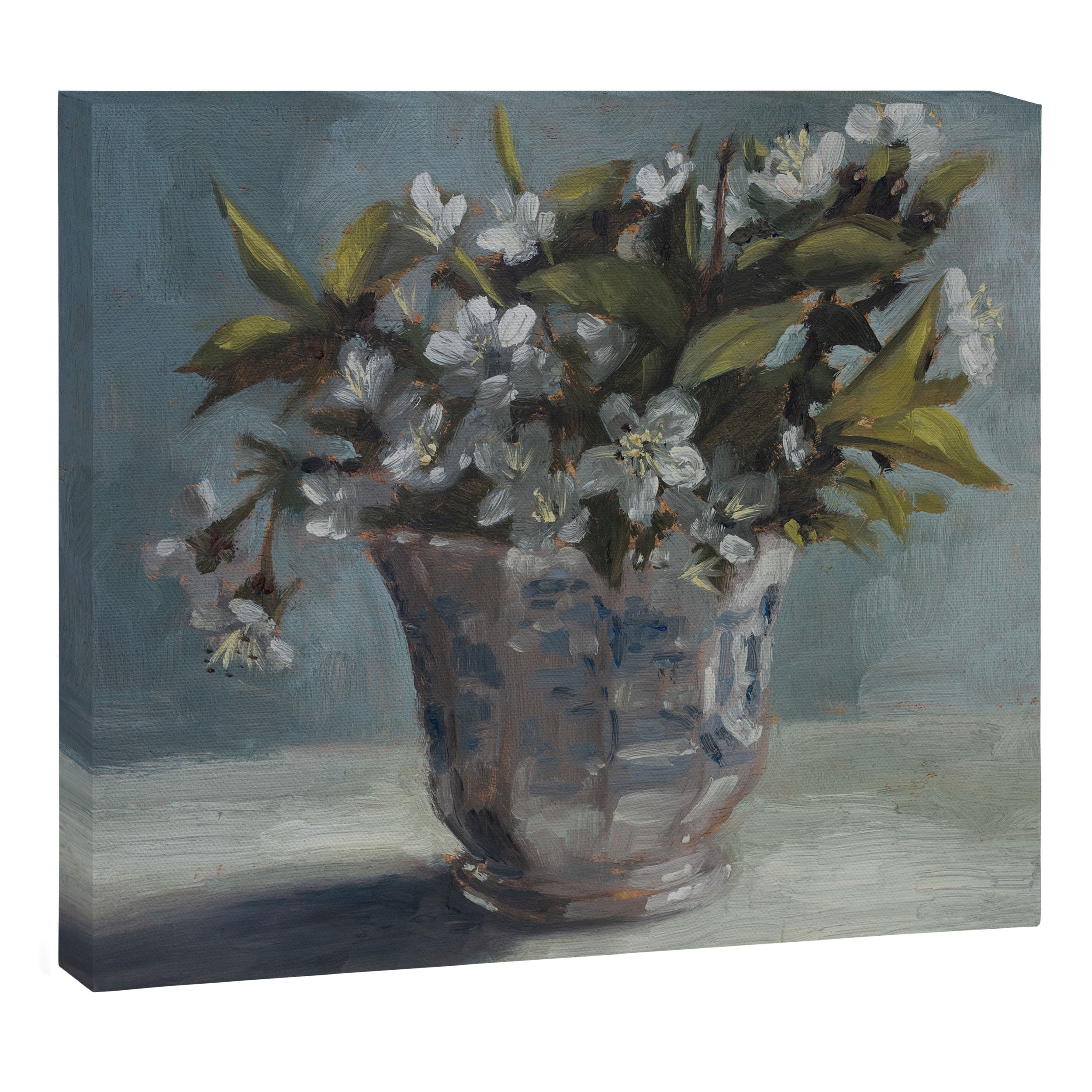 Cherry Blossoms in Transferware Canvas Print Gallery Image 3