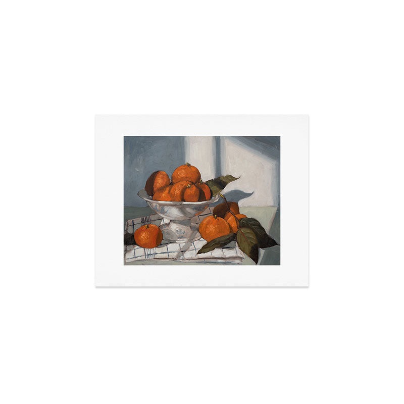 clementines & a pedestal Art Print Gallery Image 1