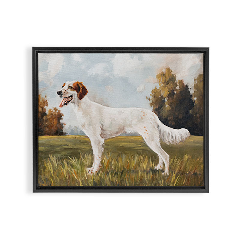 English Setter Framed Canvas Print Gallery Image 12