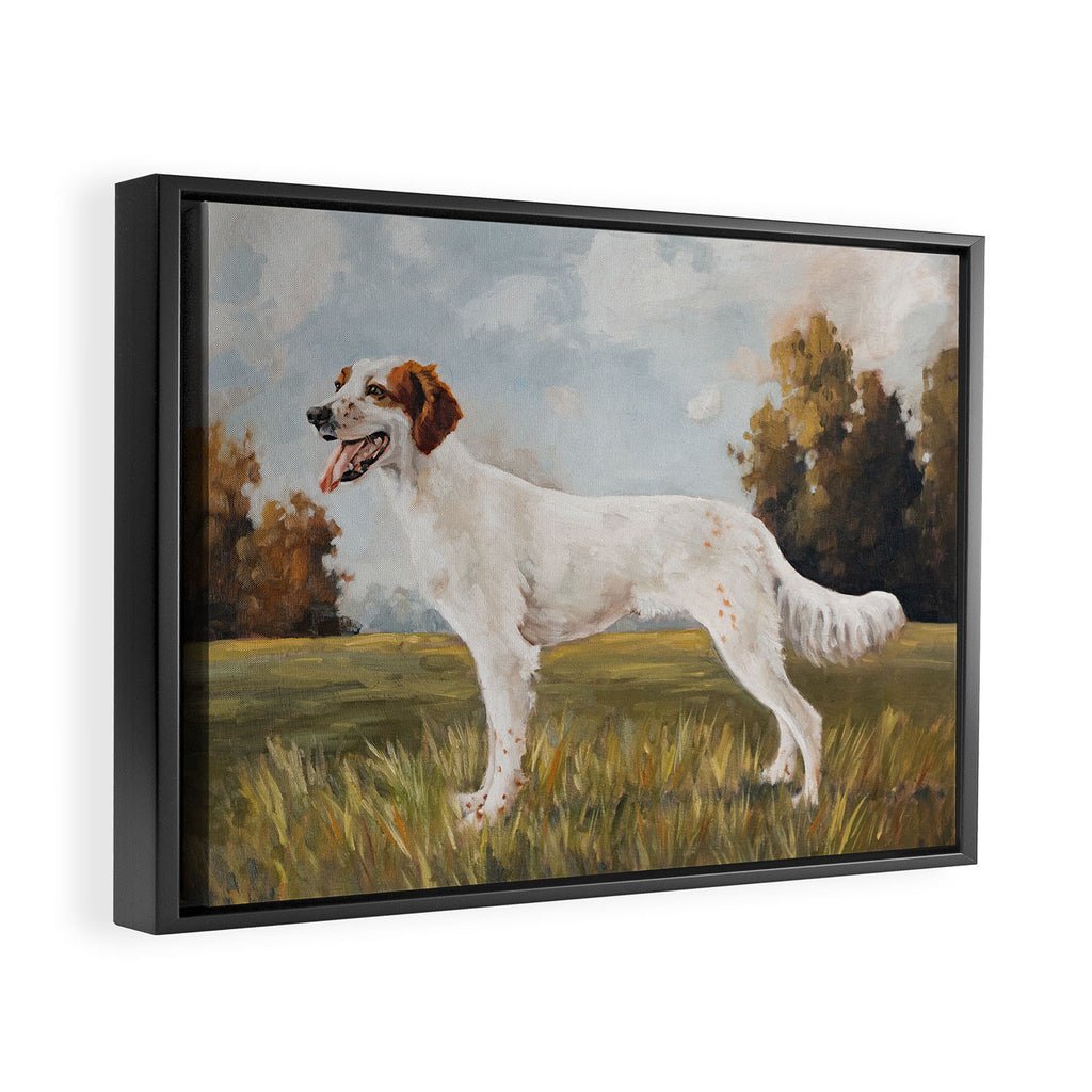 English Setter Framed Canvas Print Gallery Image 2