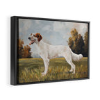 English Setter Framed Canvas Print Gallery Image 2