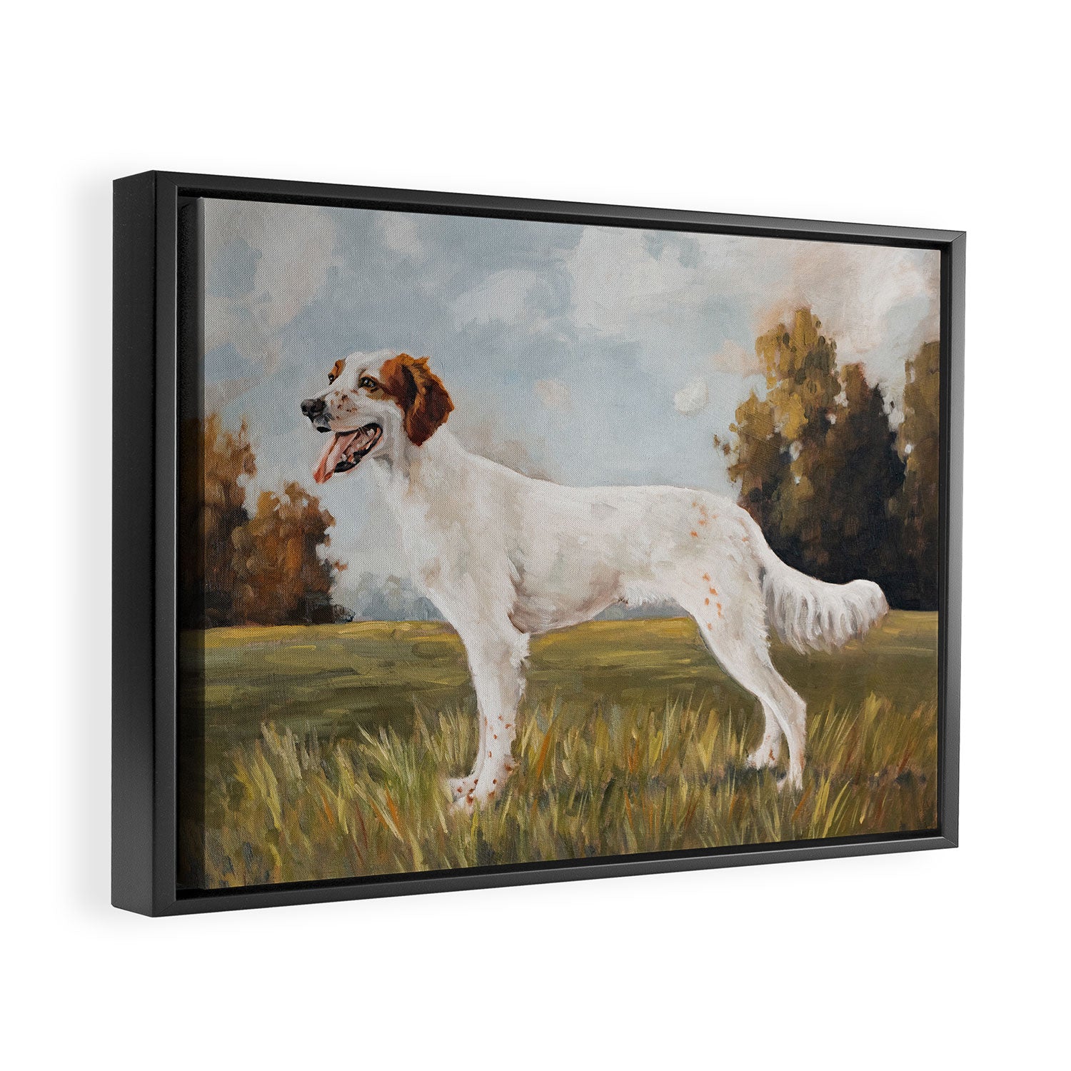 English Setter Framed Canvas Print Gallery Image 2