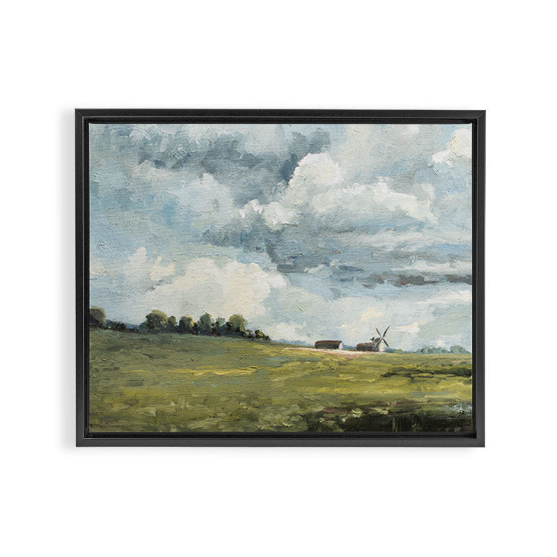 European Countryside No. 1 Framed Canvas Print Gallery Image 3