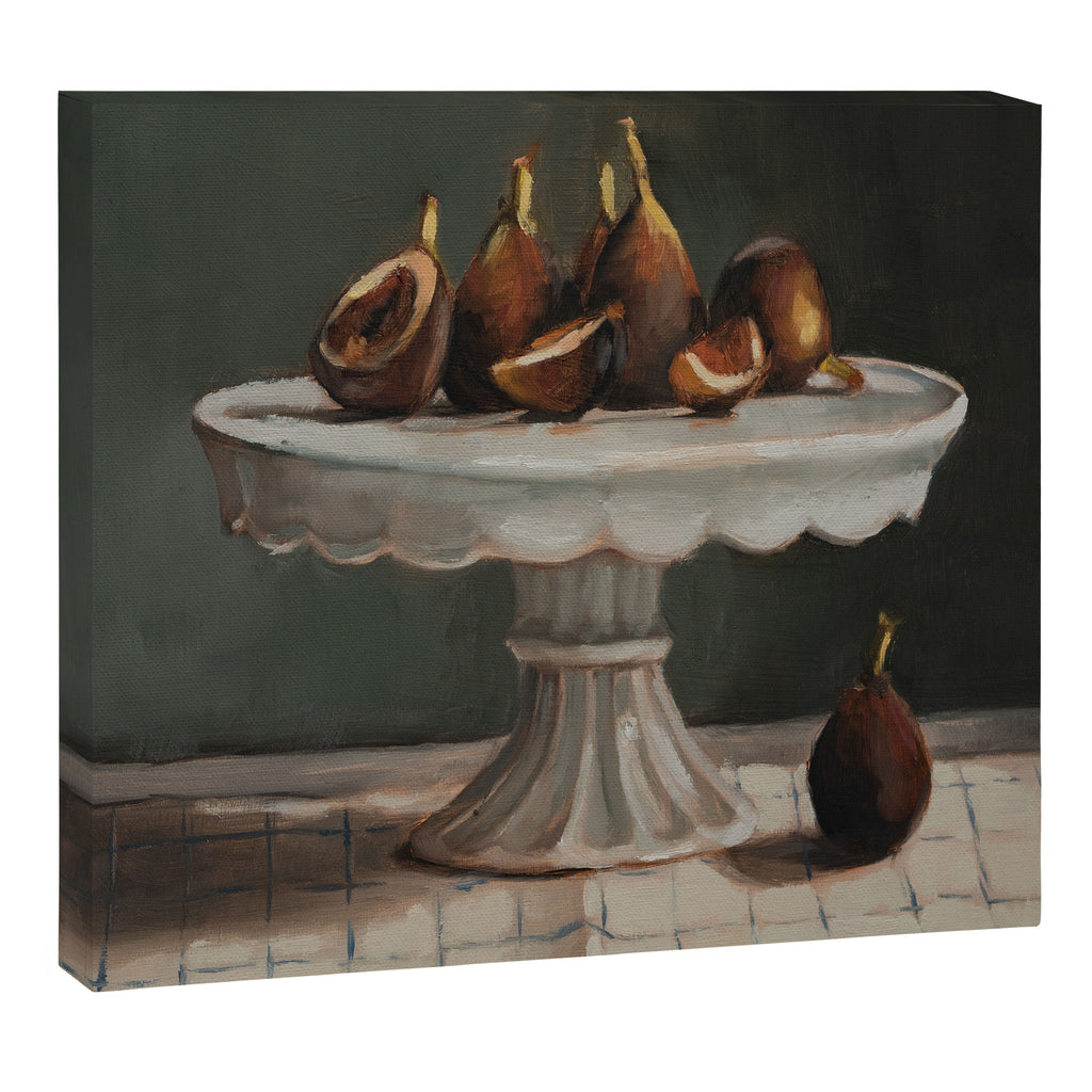 Figs on an Ironstone Cake Stand Canvas Print Gallery Image 12