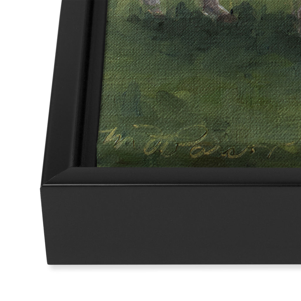 grazing Framed Canvas Print Gallery Image 3
