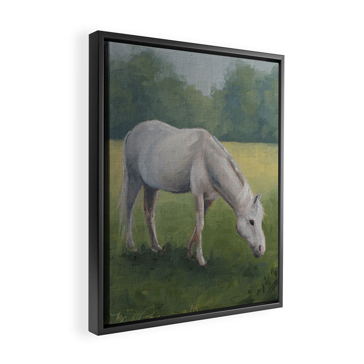 grazing Framed Canvas Print Gallery Image 2