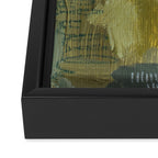 green abstract Framed Canvas Print Gallery Image 3