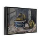 Pears in a Transferware Bowl (1) Framed Canvas Print Gallery Image 6