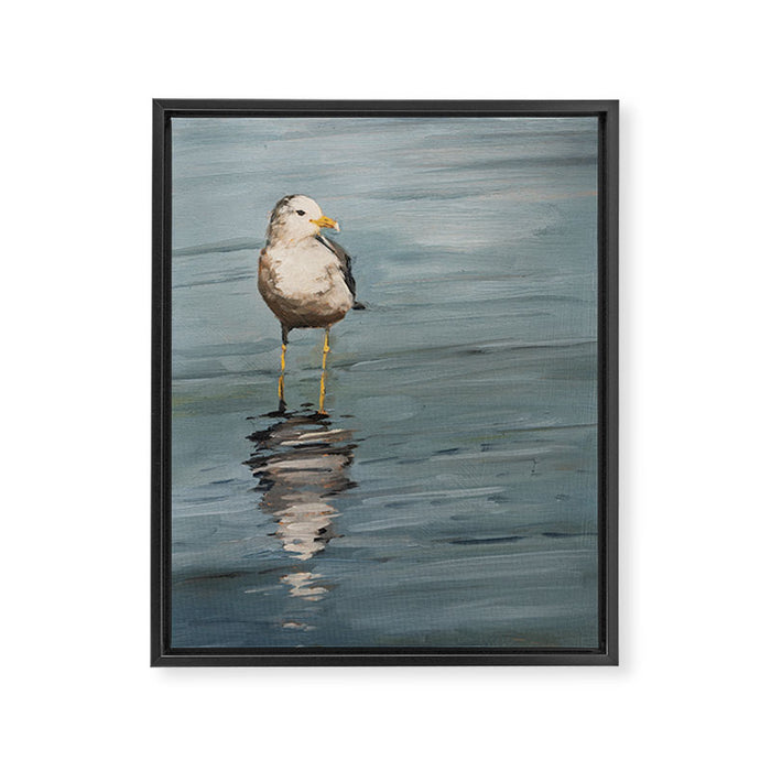 seagull three Framed Canvas Print Gallery Image 1