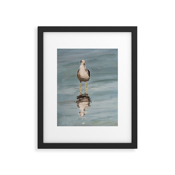 seagull two Framed Art Print Gallery Image 1