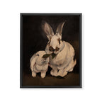 Sharing a Snack Framed Canvas Print Gallery Image 6