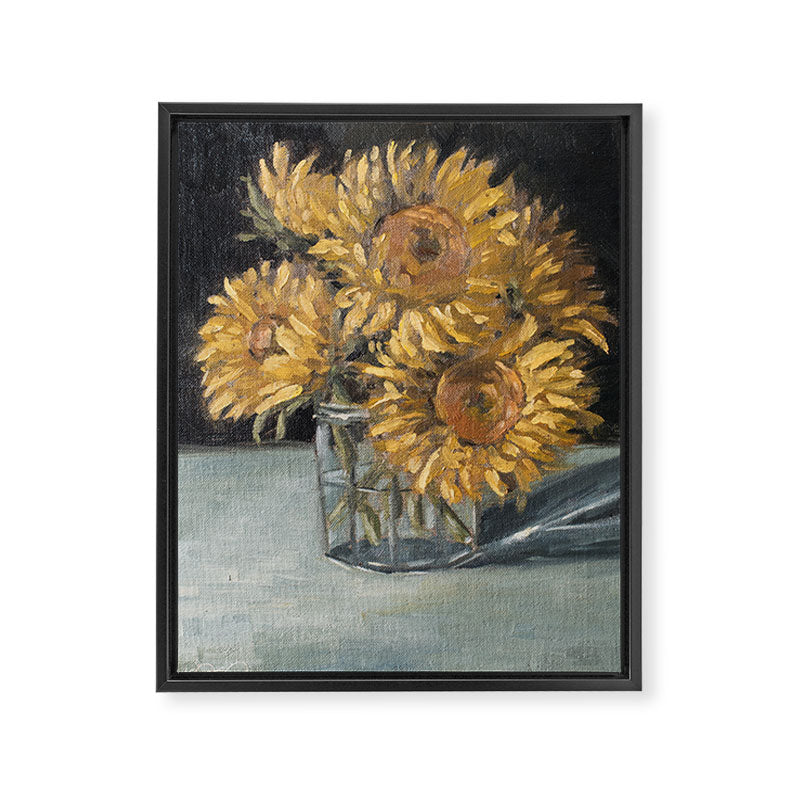 sunflowers Framed Canvas Print Gallery Image 3