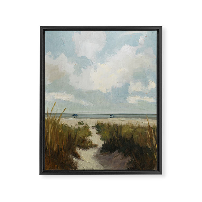 Through the Dunes Framed Canvas Print Gallery Image 1