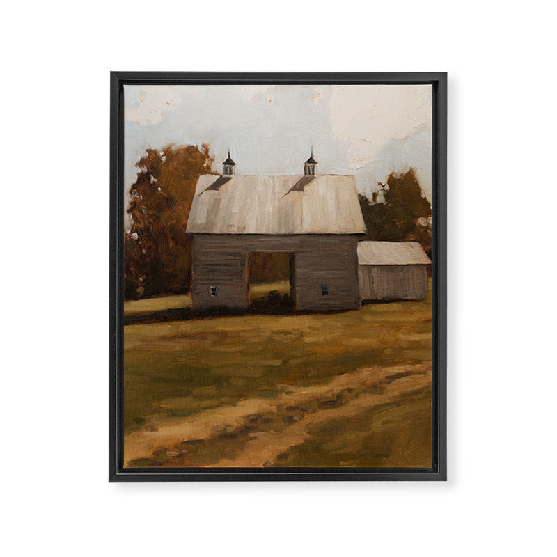 Vershoor Barn Vertical Framed Canvas Print Gallery Image 6