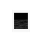 Hand Striped black and white Art Print Gallery Image 1