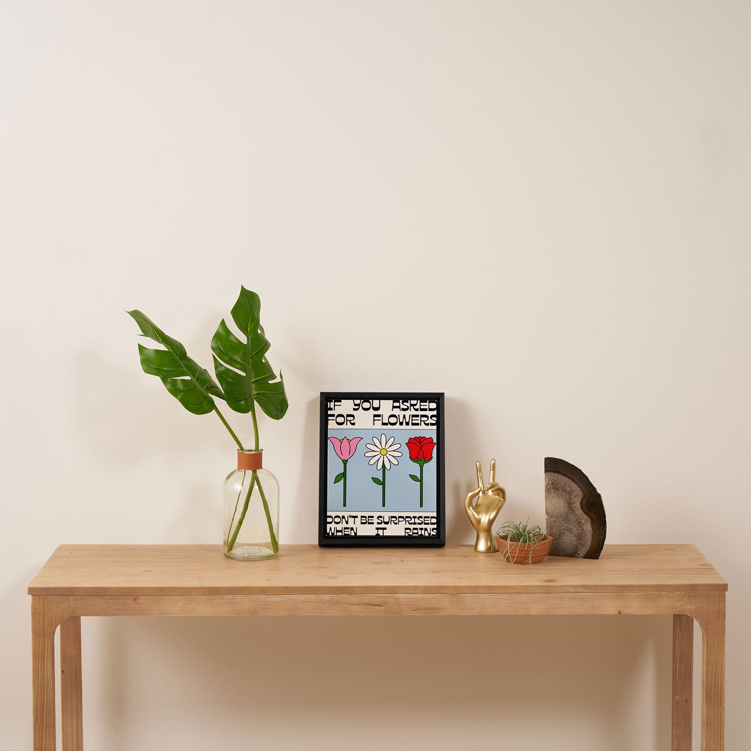 Asked For Flowers Framed Canvas Print Gallery Image 4