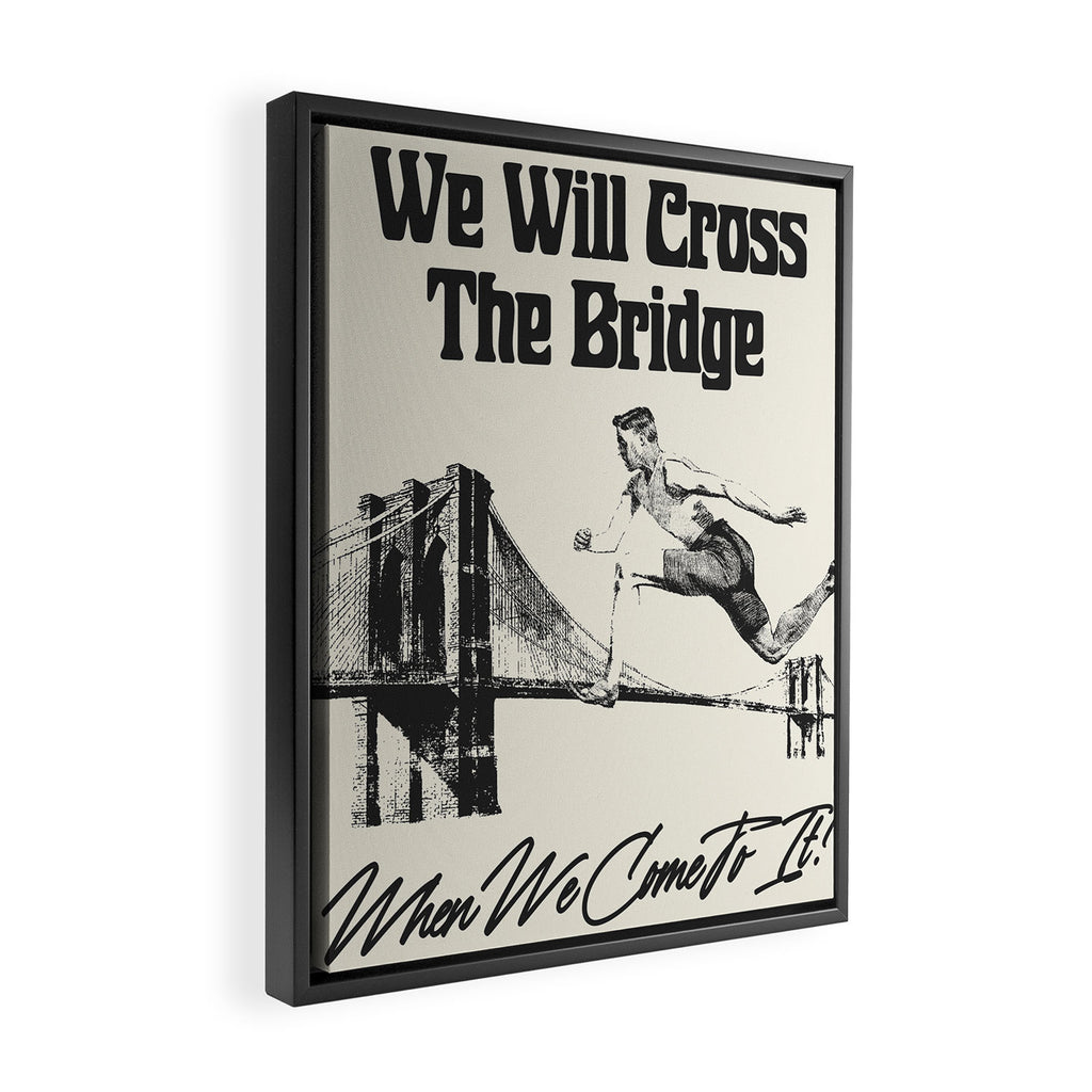 Cross The Bridge Framed Canvas Print Gallery Image 2