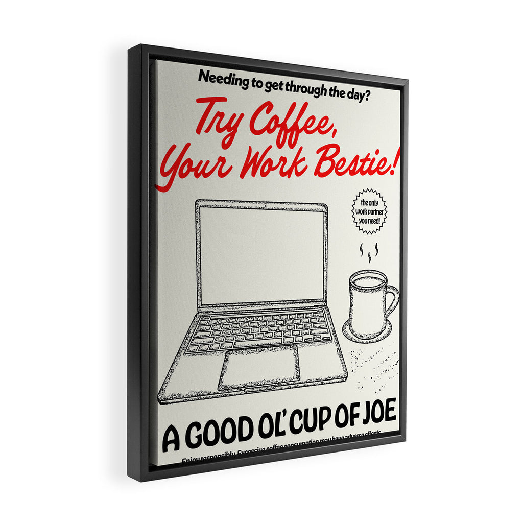 Cup Of Joe Framed Canvas Print Gallery Image 2