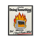 Doing Something Else Framed Canvas Print Gallery Image 6