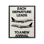 Each Departure Framed Canvas Print Gallery Image 6