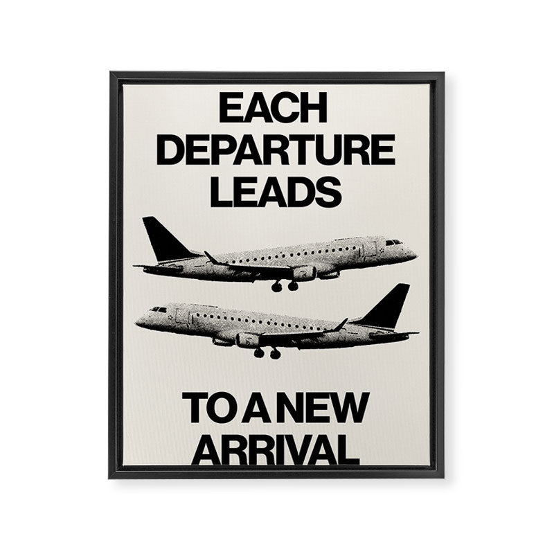 Each Departure Framed Canvas Print Gallery Image 6