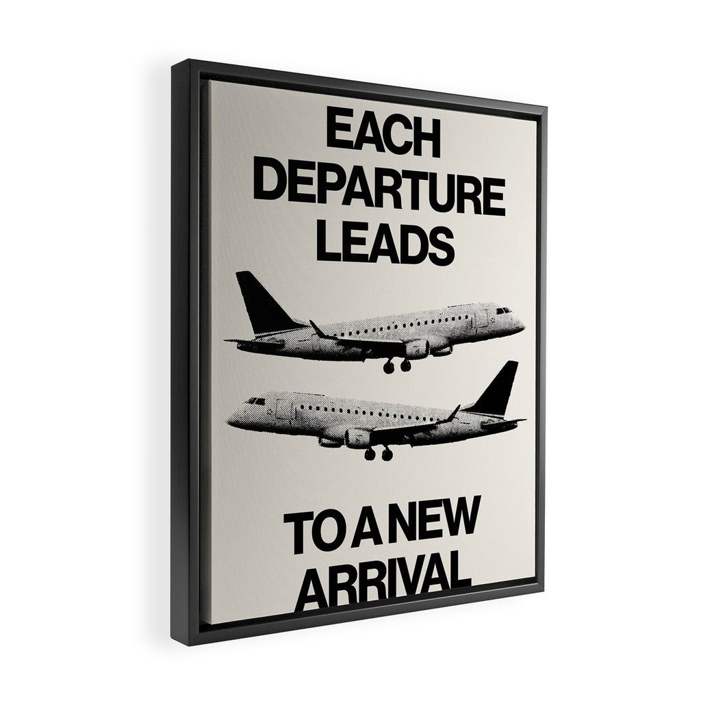 Each Departure Framed Canvas Print Gallery Image 2
